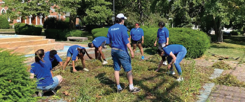 Kids gardening at the Boys & Girls Club of Geneva